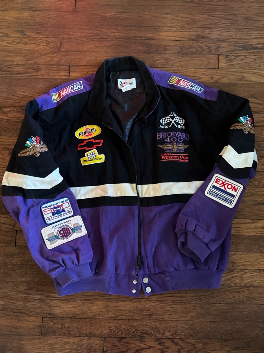RARE Vintage NASCAR Racing Jacket Chase Authentic Black Jacket